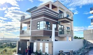 3-Storey House with Overlooking view in Taytay Rizal Brand New